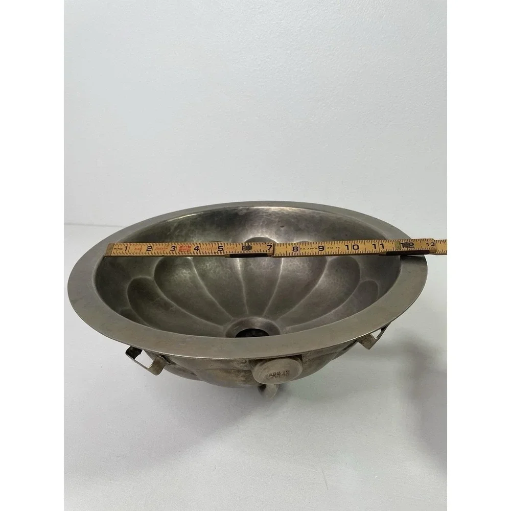 Bates and Bates Hammered Petal Design Bar Sink Hand Sink Matte Finish